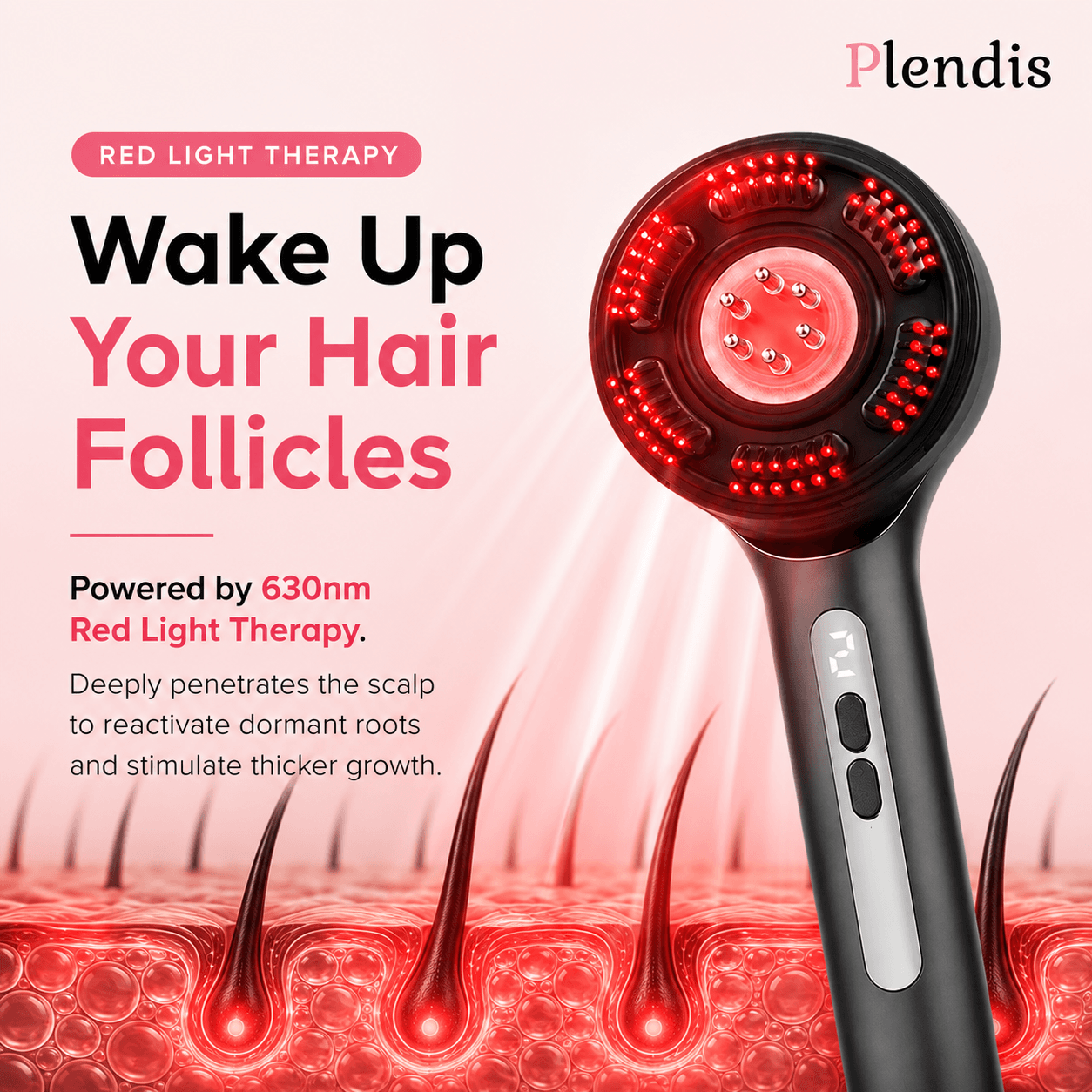 Plendis Electric Scalp Massager & Hair Oil Applicator