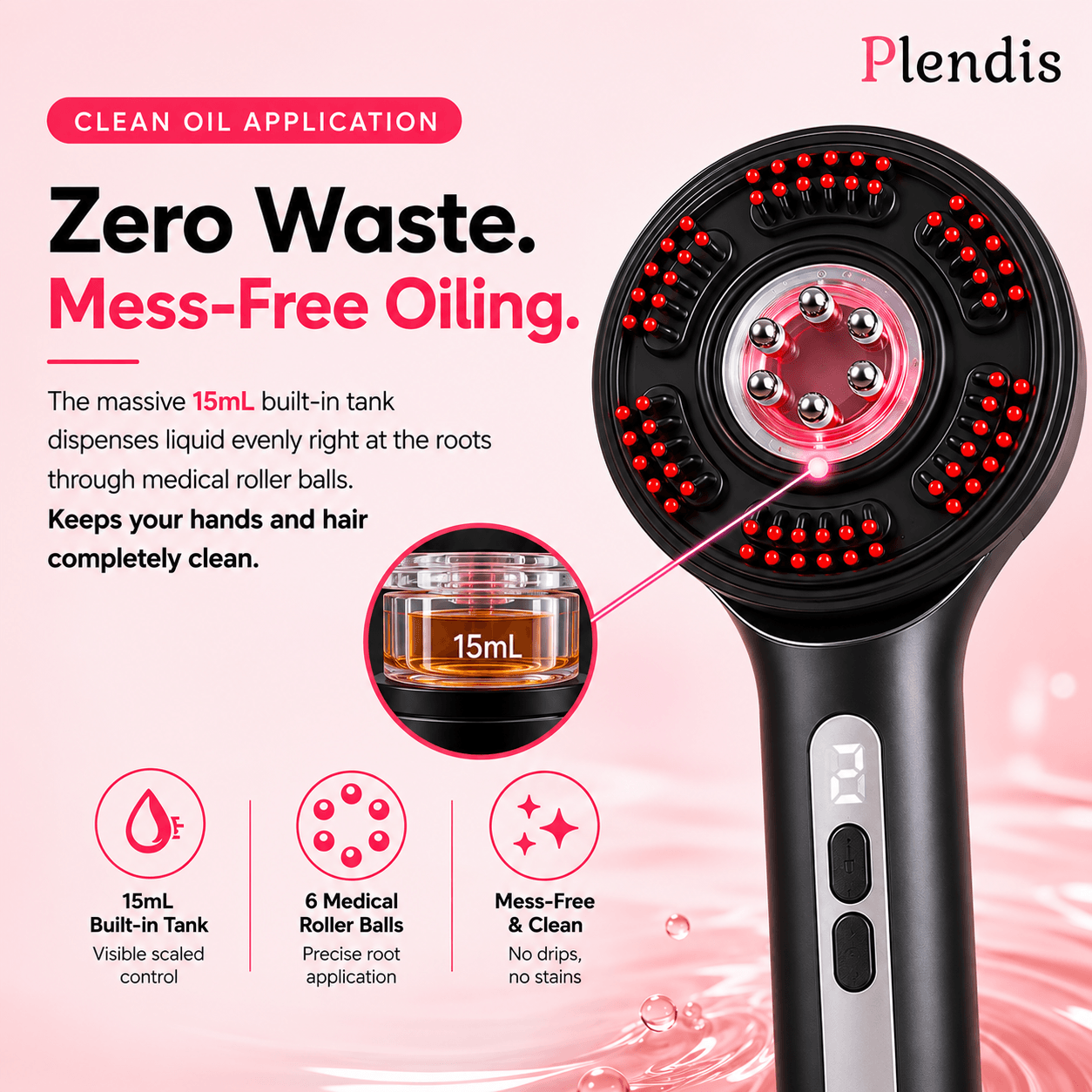 Plendis Electric Scalp Massager & Hair Oil Applicator